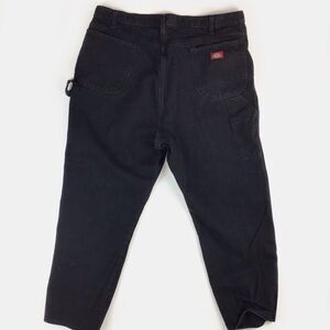 Dickies Mens Carpenter Jeans 42 x 29 Black *Hemmed* Workwear Cotton Heavyweight